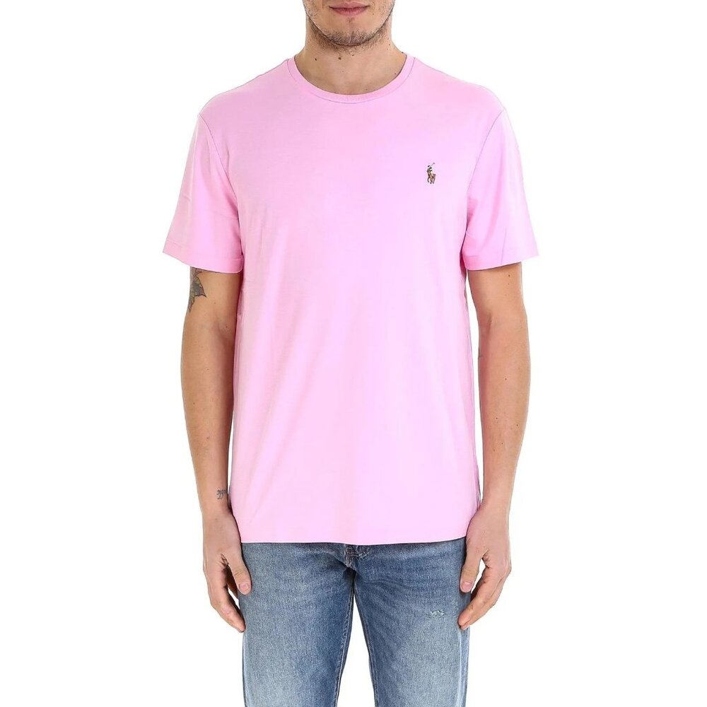 Polo Ralph Lauren Pink Shirt Mens XXL Classic Oxford Crewneck Short Sleeve